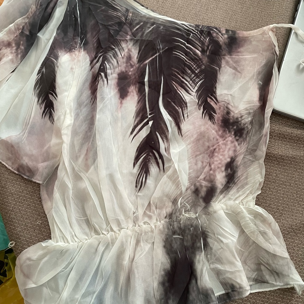 Body Central Sheer Ivory Top